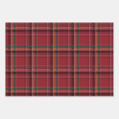 Klassische Weihnachtsfeiertage in kariertem Weihna Geschenkpapier Set (Vorderseite 3)