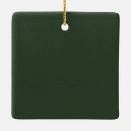 Klassische Weihnachtsfloral Frame Foto Metal Ornam Keramikornament (Rückseite)