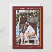 Klassische Weihnachtsfotokarte Feiertagskarte (Vorderseite)