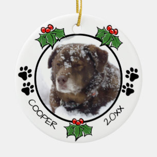 Klassische Weihnachtsgebäck-Drucke Keramik Ornament
