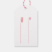 Klassische Weihnachtsgeschenke | Frohe Weihnachten Geschenkanhänger (Rückseite)