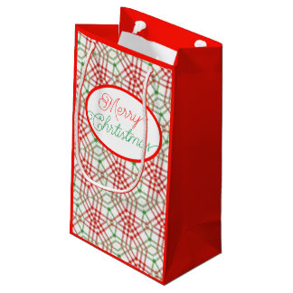 Klassische Weihnachtsgeschenktasche Kleine Geschenktüte