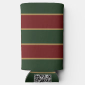 Klassische Weihnachtsgrün und Rot mit Goldschmiede Selters Dosenkühler (Rückseite)