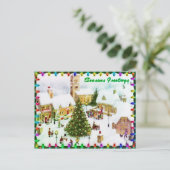 Klassische Weihnachtsgrüße Postkarten (Stehend Vorderseite)