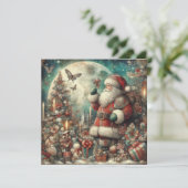 Klassische Weihnachtskarte (Stehend Vorderseite)