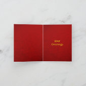 Klassische Weihnachtskarte Feiertagskarte (Innenseite)