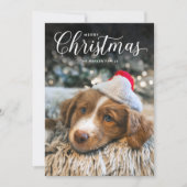 Klassische Weihnachtskarte Feiertagskarte (Vorderseite)