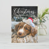 Klassische Weihnachtskarte Feiertagskarte (Stehend Vorderseite)