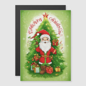 "Klassische Weihnachtskarte" Magnetkarte (Vorne/Hinten)