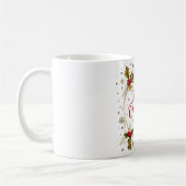 Klassische Weihnachtskarte mit Holly Design Kaffeetasse (Links)