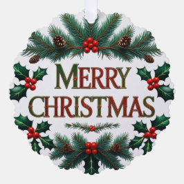 Klassische Weihnachtskarte Ornament Karte