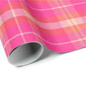 Klassische Weihnachtskollektion Kariert Pink Colle Geschenkpapier (Rolleneckpunkt)