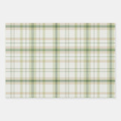 Klassische Weihnachtskollektion Kariert Red Green  Geschenkpapier Set (Vorderseite 2)