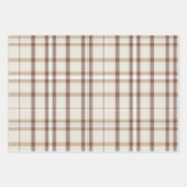 Klassische Weihnachtskollektion Kariert Red Green  Geschenkpapier Set (Vorderseite 3)