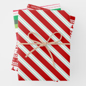 Klassische Weihnachtskollektion Rot Weiß und Grün Geschenkpapier Set (Beispiel)