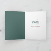 Klassische Weihnachtskorb-Grußkarte Feiertagskarte (Innenseite)