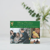 Klassische Weihnachtslandschaft Postkarte (Stehend Vorderseite)