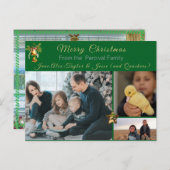 Klassische Weihnachtslandschaft Postkarte (Vorne/Hinten)