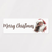 Klassische Weihnachtsmann-Geschenkanhänger – Benut Etiketten (Design 1)