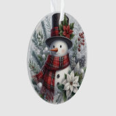 Klassische Weihnachtsmann-Illustration Ornament (Vorderseite)