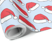 Klassische Weihnachtsmannmütze Geschenkpapier (Rolleneckpunkt)