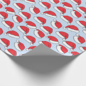 Klassische Weihnachtsmannmütze Geschenkpapier (Ecke)