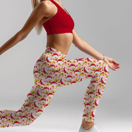 Klassische Weihnachtsmannmütze Holly Novelty Fun P Leggings