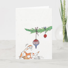 Klassische Weihnachtspostkarte Karte