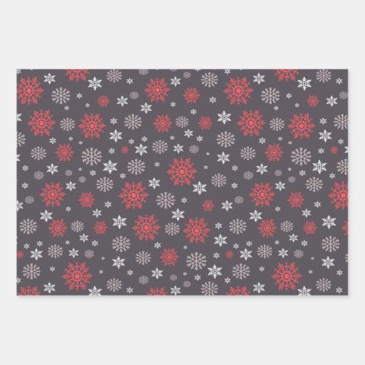 Klassische Weihnachtssymbole Geschenkpapier Set (Vorderseite)