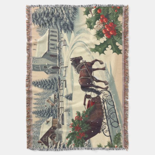 Klassische Weihnachtsszene Decke (Vorderseite Vertikal)