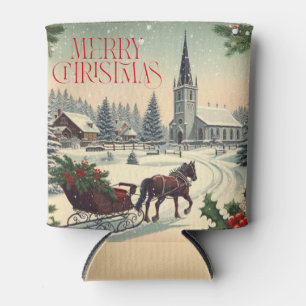 Klassische Weihnachtsszene Dosenkühler