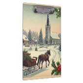 Klassische Weihnachtsszene Klemmbrett (Rechts)