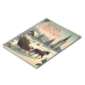 Klassische Weihnachtsszene Notizblock (Linke Seite)