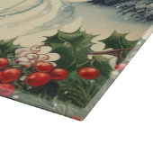 Klassische Weihnachtsszene Schneidebrett (Ecke)