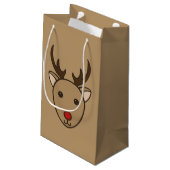 Klassische Weihnachtswaschbeutel Kleine Geschenktüte (Rückseite Schrägansicht)