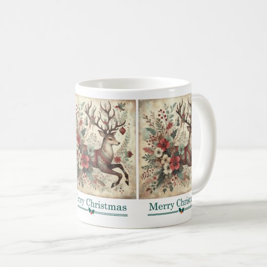 Klassische WeihnachtswildTasse Kaffeetasse (VorderseiteRechts)