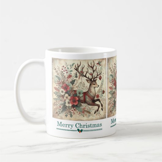 Klassische WeihnachtswildTasse Kaffeetasse (Links)