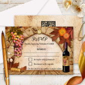 Klassische Weinkellerei oder Weinberg UAWG Einladu RSVP Karte
