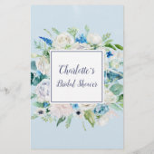 Klassische weiße Blume würden eher spielen Flyer (Hinten)