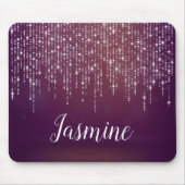 Klassische weiße Märchenschnur personalisiert Mousepad (Vorne)