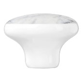 Klassische, weiße Marmorstruktur Keramikknauf (Seitenansicht)