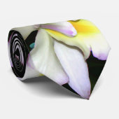 Klassische weiße Orchideen-Hochzeit Krawatte (Gerollt)