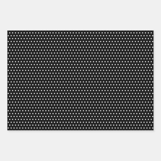 Klassische weiße Polka Punkte auf rot-grünem Schwa Geschenkpapier Set (Vorderseite 3)