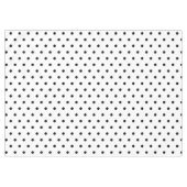 Klassische weiße Polka-Punkte Tischdecke (Vorderseite (Horizontal))
