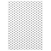 Klassische weiße Polka-Punkte Tischdecke (Vorderseite)