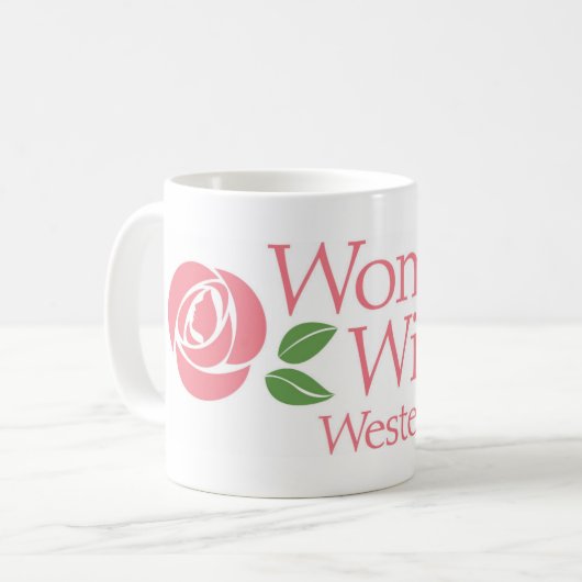 Klassische weiße Tasse (Vorderseite Links)