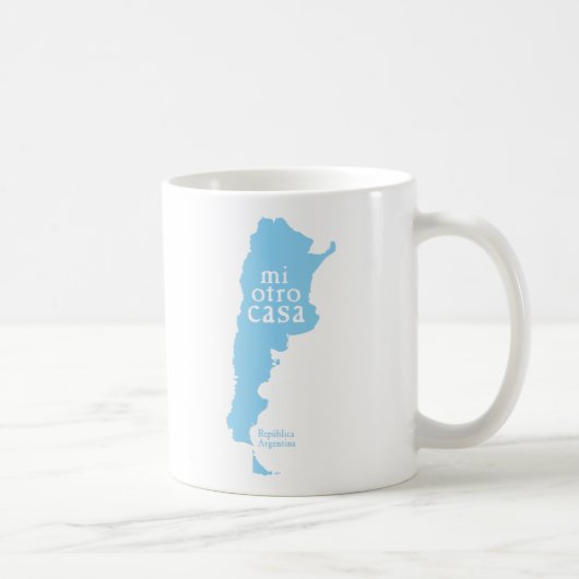 Klassische weiße Tasse ARGENTINIEN (Rechts)