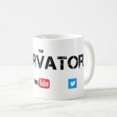 Klassische weiße Tasse - das Observatorium (VorderseiteRechts)