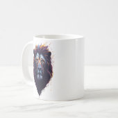 Klassische, weiße Tasse | Lion (Vorderseite Links)