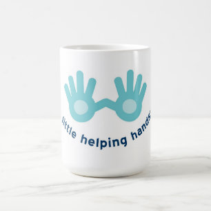 Klassische weiße Tasse mit Lächeln-Logo